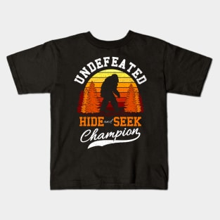 Undefeated Hide And Seek Champion Gift Kids T-Shirt